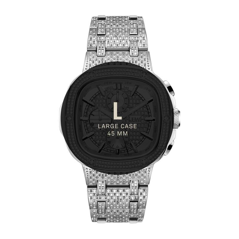 JBW Men'S Heist Platinum Series 2.75 Cttw Diamond Watch