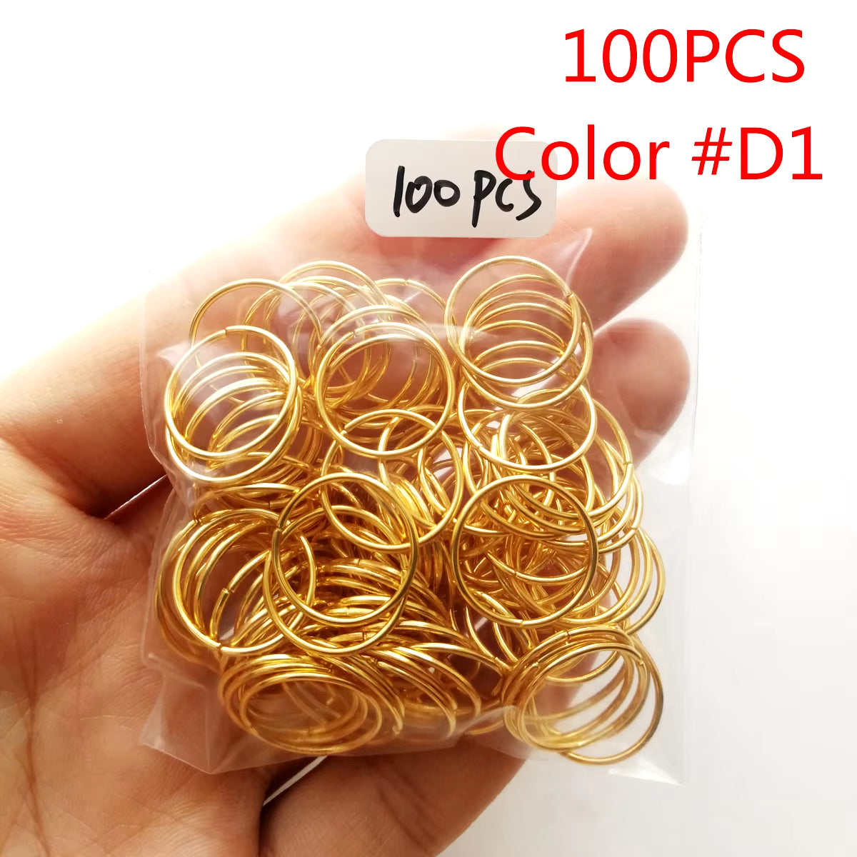 Set of 5 Golden and Silver Viking Spiral Hair Tubes for Dreadlocks and Braids - Jewelry Accessories for Women