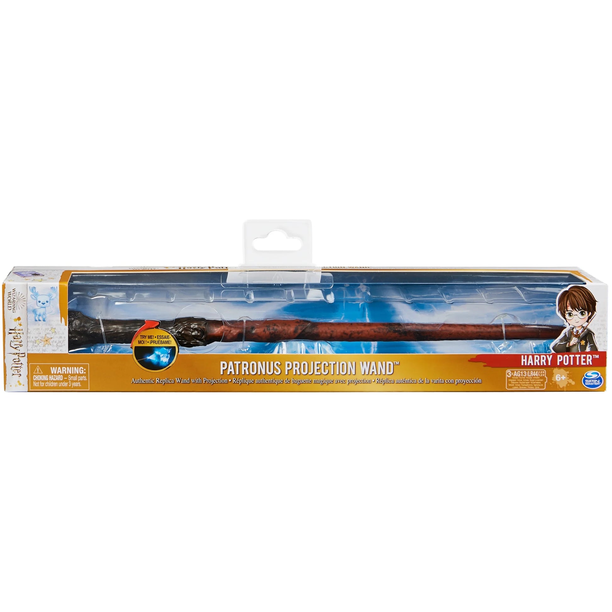, Harry Potter 13-Inch Patronus Light-Up Projection Magic Wand, for Ages 6+