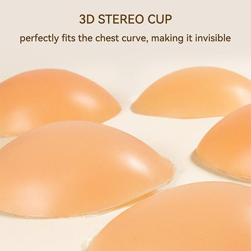 Niidor Adhesive Bra Silicone Bra Strapless Sticky Invisible Bra Sticky Inserts Push Sticky Cover for Backless Dress,Party, Dinner Party, Gathering, Travel, Valentine'S Day White Springtok Outdoorfun