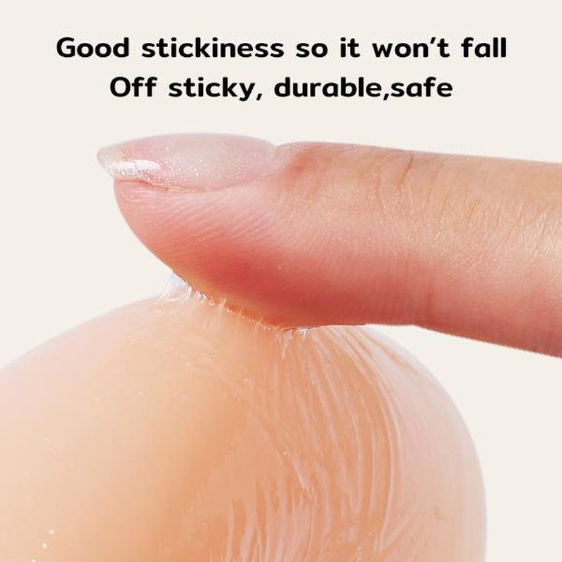 Niidor Adhesive Bra Silicone Bra Strapless Sticky Invisible Bra Sticky Inserts Push Sticky Cover for Backless Dress,Party, Dinner Party, Gathering, Travel, Valentine'S Day White Springtok Outdoorfun