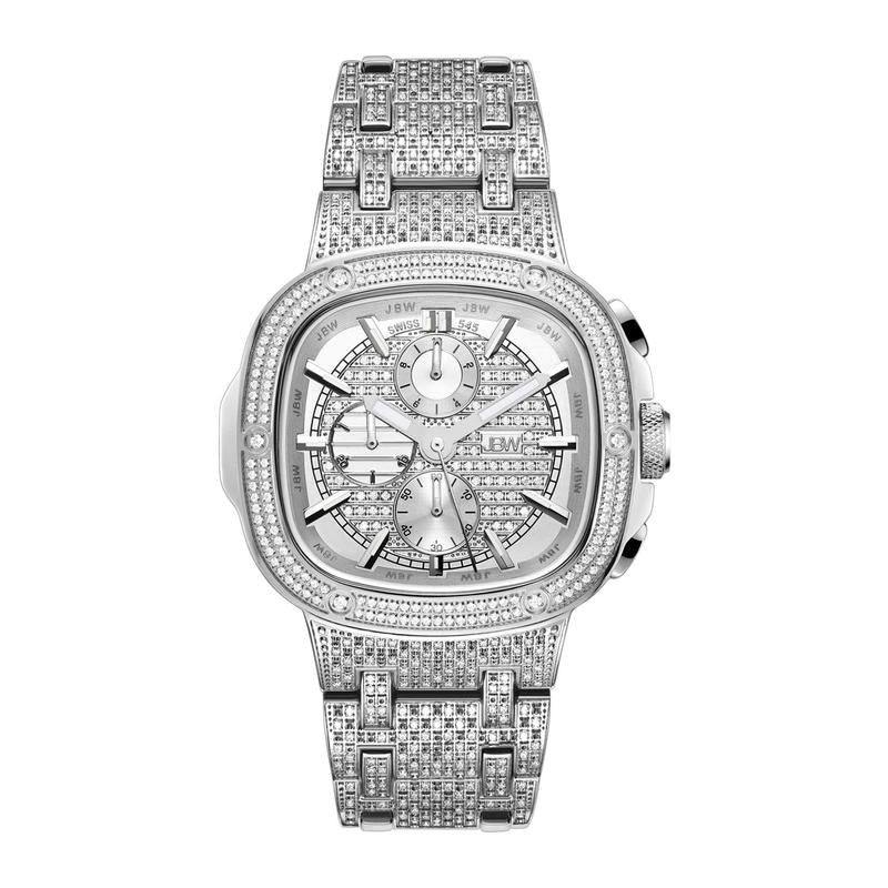 JBW Men'S Heist Platinum Series 2.75 Cttw Diamond Watch