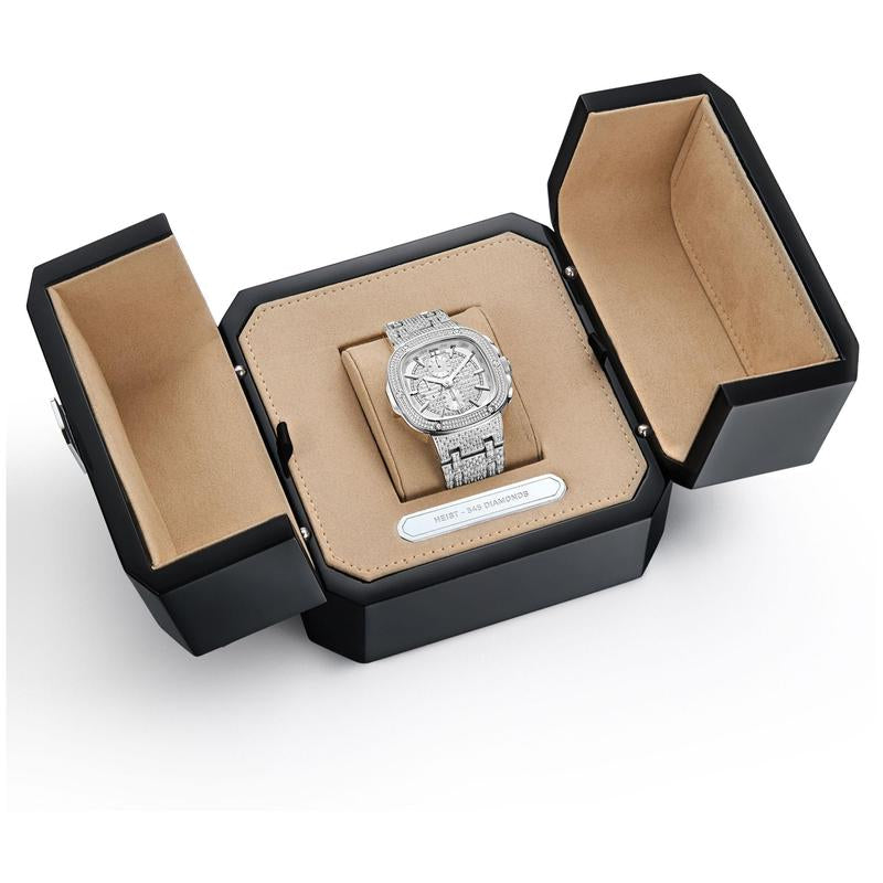 JBW Men'S Heist Platinum Series 2.75 Cttw Diamond Watch